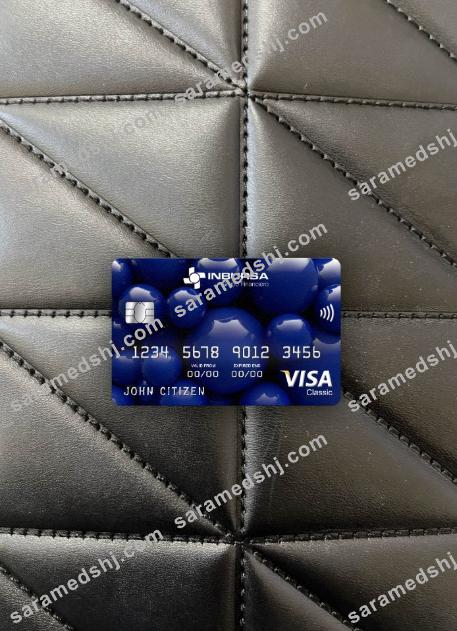 Mexico Inbursa bank visa classic card photolook front